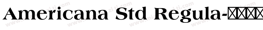 Americana Std Regula字体转换